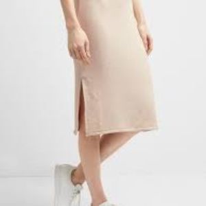 GAP Softspun Midi Skirt Blush Pink
